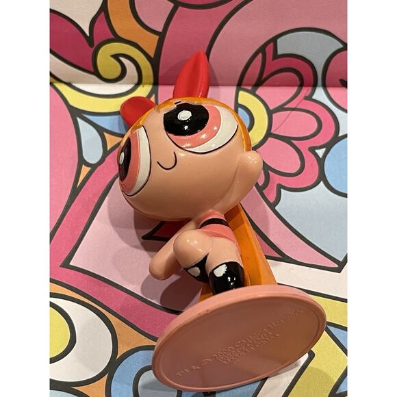 Powerpuff Girls Blossom 3.5” PVC Figure 2000 Cartoon Network Cake Topper Bakery - Picture 4 of 4
